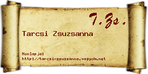 Tarcsi Zsuzsanna névjegykártya
