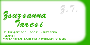 zsuzsanna tarcsi business card